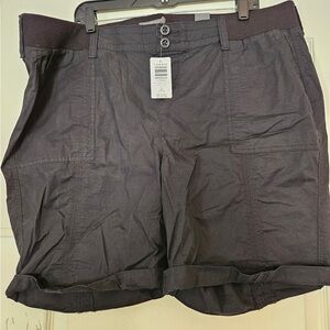 Torrid Black Shorts with Button Detail